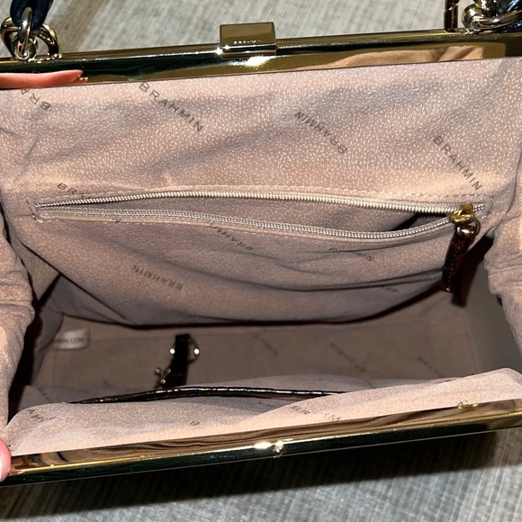 Brahmin Iridescent Crocodile Embossed Shoulder Bag - Picture 9 of 9